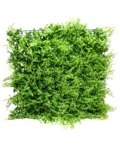 Gardh rrethues me gjethe artificiale, 50x50 cm, PVC