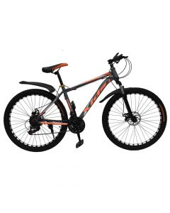 Bicycle, Xids, 26 ", gray, with disco, 7 gears, with shock absorber, Shimano transmission