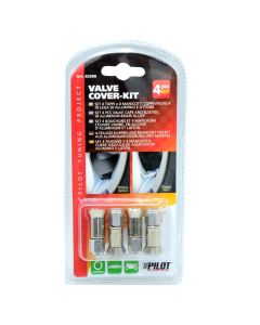 Car wheel valve cover, with long neck