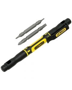 Portable screwdriver, Stanley, 4 tips, Cr-V