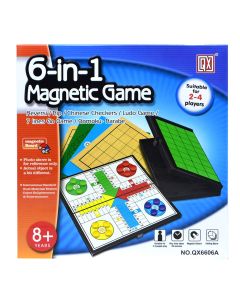 Game Ludo 6 in 1, magnetic, checkers, Chinese chess, Gomoku, 7 lines, Nephew