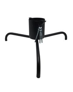 Metal base for natural spruce, black, H 25 cm x D (inside) 12 cm