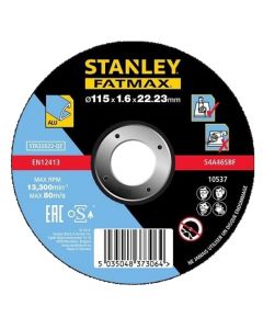Disk per prerje Alumini, Stanley, 1.6 x 22 x 115 mm