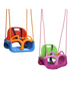 Playground for children, 6-24 months, plastic, with seat belts