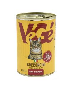 Ushqim I konservuar per mace, Vege, me mish Vici, 405 g
