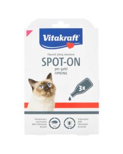 Solution against parasites for cats, Vitakraft, with drops