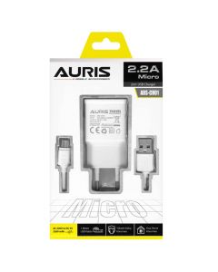 Karikues, Auris, CH01, 2.2 A , Usb - Micro USB