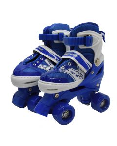 Skates for children, with 4 wheels, 31-34, red color
