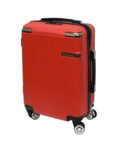 Valixhe udhetimi, 67 x 48 x 43 cm, plastike, ngjyra e kuqe