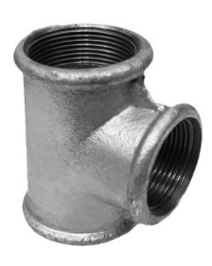 Galvanized tee reduced 1-1/4x3/4x1/1-4"