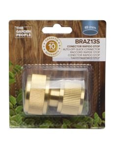 Brass adapter with click, Natrain, Stop, 19 mm
