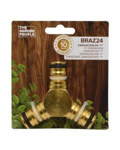 Brass Y distributor, Natrain, with click connection