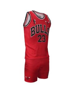 Uniforme basketbolli per te rritur, 4U Sports, Bulls, Jordan, masa S, kostumi 1, ngjyra e kuqe