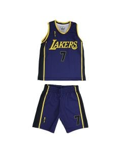 Basketball uniform for children, 4U Sports, LA Lakers, James, size 6 years, suit 2, color purple
