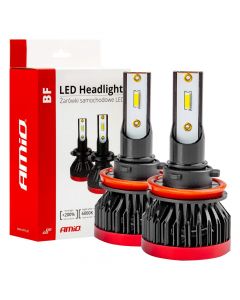 Llambe makine, Amio, LED, H8/H9, +200%, 6-18 V, 30 W, 6000 K