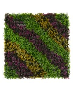 Gardh me gjethe artificiale, Giardino Verde, Cupressus, 50 x 50 cm, 550 g, 400 gjethe, ngjyra jshile, lejla, portokalli