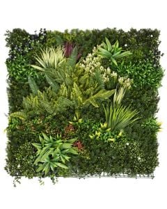 Gardh me gjethe artificiale, Giardino Verde, Viena, Gaea, 100 x 100 cm, 2.95 kg, 1474 gjethe, ngjyra jeshile me nuanca