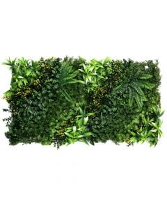 Gardh me gjethe artificiale, Giardino Verde, Venice, Multielement, 50 x 100 cm, 1.2 kg, 484 gjethe, ngjyra jeshile me nuanca