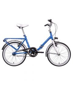 Biciklete e palosshme, 20ª, Denver, 1 shpejtesi, trup celiku, ngjyra blu