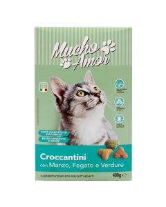 Cat food, Muchoamor, 400 g, beef and vegetables