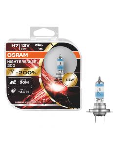 Lamp Osram H7 12V 55W Night Breaker +200% Mt-O64210Nb200-Duobox