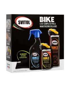 Set Mirembajtje Per Biciklete Svitol Bike Kit (3 Solucione + Microfiber)-4375