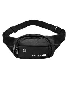 Sports belt bag, black