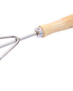 Gardening tools, wooden handles, metal frame