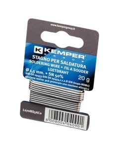 Tin wire with paste, Kemper, d1.5 mm, 50% Sn, 183-215 °C, 20 g