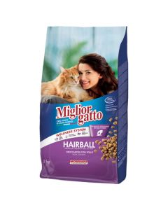 Veterinary food for cats, Miglior gatto, 2 kg, with chicken, prevents rairball