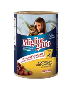 Canned food for cats, Miglior gatto, 405g, with rabbit meat