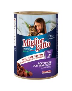 Canned food for cats, Miglior gatto, 405g, with game meat