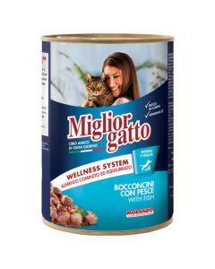 Canned food for cats, Miglior gatto, 405g, with fish