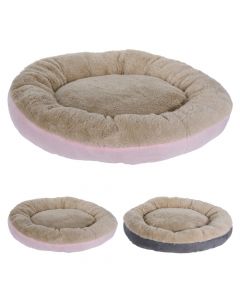 Nest bed for animals, Ø55cm, polyester material, mixed colors