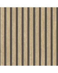 Wall paper, As Creation, Metropolitan Stories, Wooden, 10.05 m x 0.53 m, beige, brown, black, 4026391091