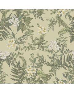 Wall paper, As Creation, Nature Livingwalls, Country style, 10.05 m x 0.53 m, cream, green, yellow, white, 394241