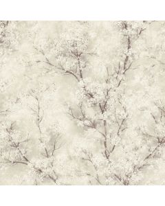 Wall paper, As Creation, Livingwalls, Floral, 10.05 m x 0.53 m, cream, gold, gray, white, 3875374202