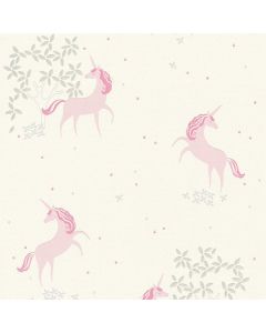 Wall paper, As Creation, Nursery, Child motif, 10.05 m x 0.53 m, gray, pink, silver, white, 3801369891