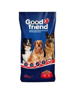 Ushqim per qen, Good Friend, 20 kg, me mish vici