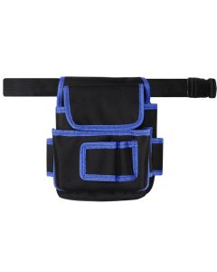 Çantë brezore për mbajtje veglash, 27x22 cm, ngjyra blu me të zezë