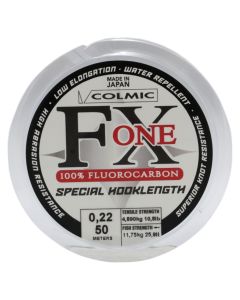 Colmic, FX One, 100% Fluorocarbon, Water repellent, 50 m x 0.22 mm