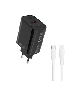 Karikues + fishë, PZX, P55, 33W, portë USB dhe Type-C, fishë Type-C - Type-C