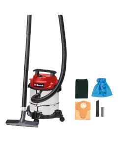 Vacuum cleaner, Einhell, TC-VC 1812/1 S, Wet/Dry, 1250 W, 180 mbar, 78 dB, 12 L, 2.5 m cable, 1.5 m hose
