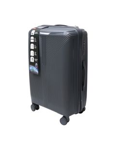 Valixhe udhëtimi, polipropilen, 20", ngjyrë gri e errët