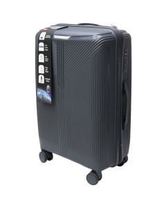 Valixhe udhëtimi, polipropilen, 28", ngjyrë gri e errët