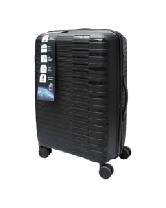 Valixhe udhëtimi, polipropilen, 24", ngjyrë e zezë