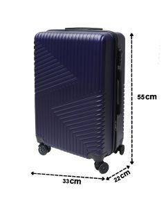 Valixhe udhëtimi, ABS, 20", W33 x D22 x H55 cm, ngjyrë blu e errët