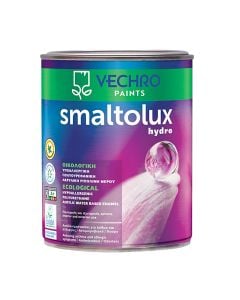 Ecological paint, Vechro, Smaltolux, for any surface, 0.75L, white, 11-13 m²/lt, dilution 10% water, 2-3 hours drying, gloss