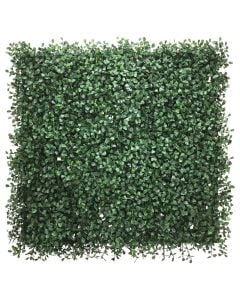 Artificial leaf fence, Giardino Verde, Buxus mats, 50x50 cm, 550 gr/m², 400 leaves, green