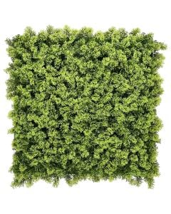 Artificial leaf fence, Giardino Verde, Mat Moss, 50x50 cm, 570 gr/m², 400 leaves, green